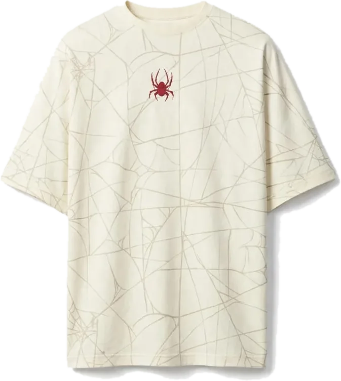 Web Lines Tee — Bone