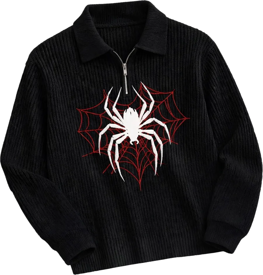 Widow Knit Polo — Noir